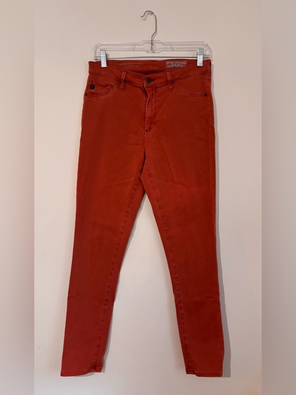 Anthropologie & Adriano Goldschmied Rust Red Skinny Jeggings
